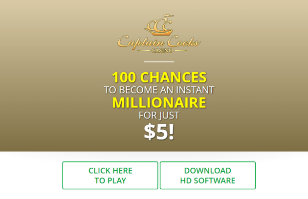 Captain Cooks Casino Payout