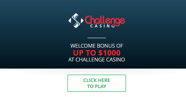 Challenge Casino Login Page